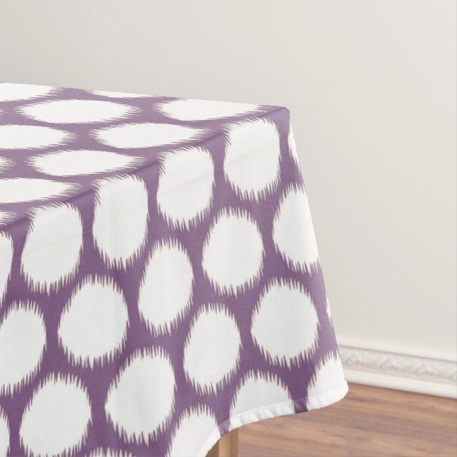 Mantel Violet Asian Moods Ikat Dots (In Situ)