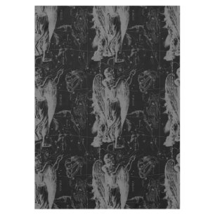 Mantel Virgo Constellation Hevelius 1690 en negro