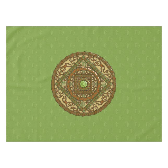 Mantel Virgo Mandala Tablecloth (Frente (Horizontal))