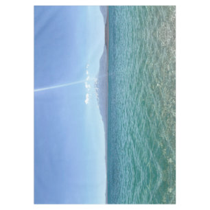 Mantel Vista del agua cristalina Blue Sky Beach Vibe Tran