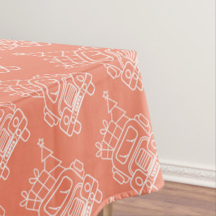 Mantel Vista frontal del camión de Navidades de esquema