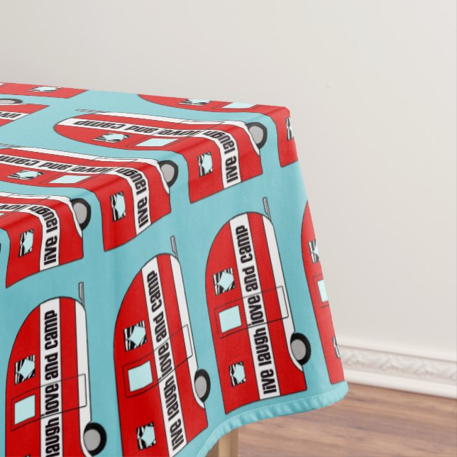 Mantel "Viva, ríe, ama y campamento" (In Situ)