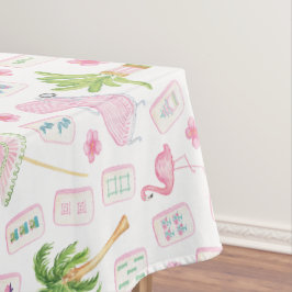 Mantel Watercolor Palm Beach Mahjong