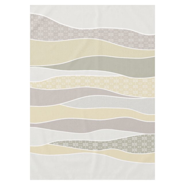 Mantel Wave curvada verde cálida rosa amarillo amarillo c (Anverso)