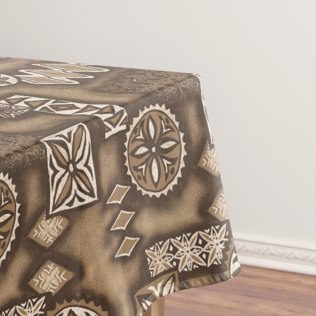 Mantel Wave Warrior Hawai Primitive Tapa (In Situ)