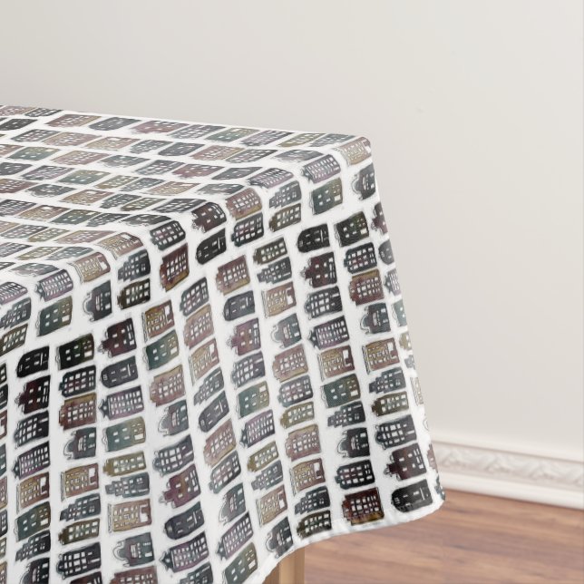 Mantel Whimsical Dutch Houses House Amsterdam Quirky Neut (In Situ)