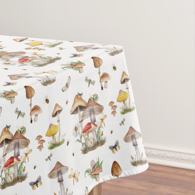 Mantel Whimsical Mushroom Woodland Tablecloth | Encantado (In Situ)