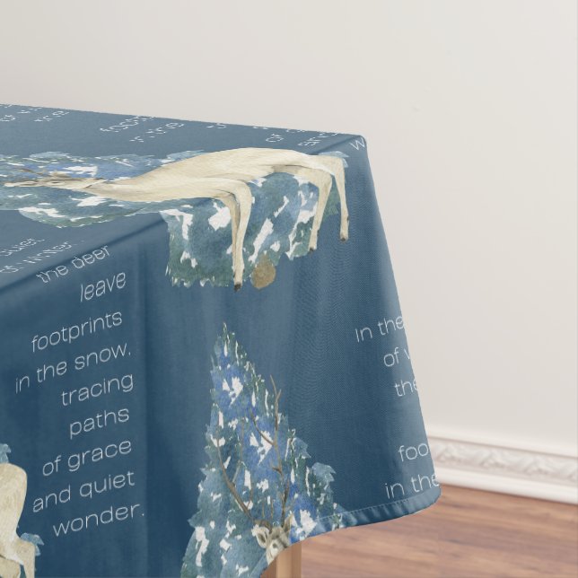 Mantel Wild Deer Footprints in Snow – Winter Nature Art (In Situ)