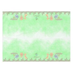 Mantel Wild One Jungle Friends Blue Brown Primer cumpleañ