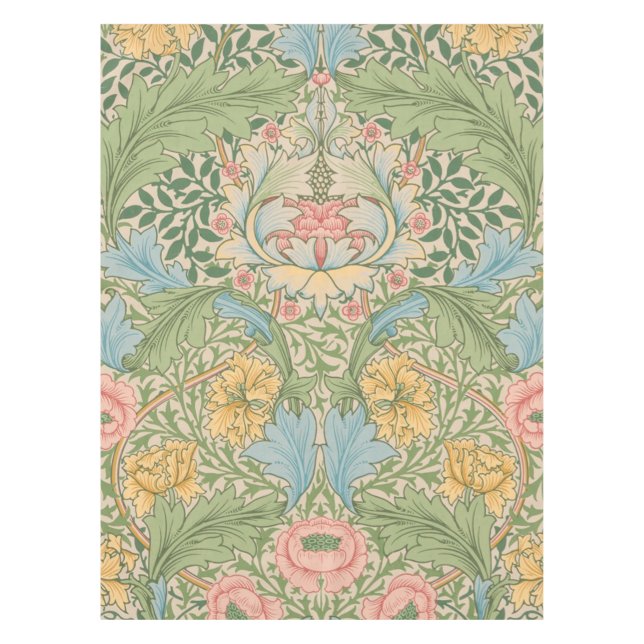 Mantel William Morris Flor Floral Botánica Myrtle (Anverso)