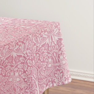 Mantel William Morris Forest Rabbit Bird Foliage Pink
