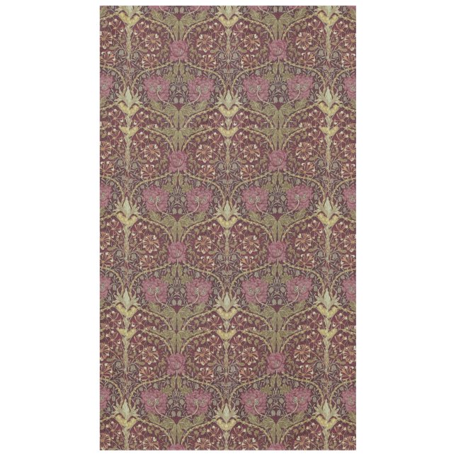 Mantel William Morris, Honeysuckle, patrón floral, arte (Anverso)