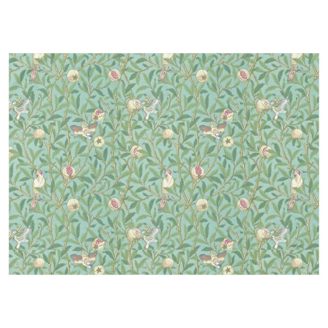 Mantel William Morris "Pájaro & Granada" 3. (Frente (Horizontal))