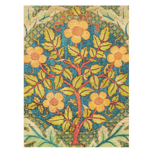 Mantel William Morris Rosa Wreath: Arte y artesanía clási