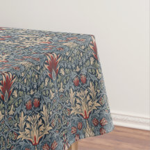 William Morris: Tablecloth con cabeza de serpiente