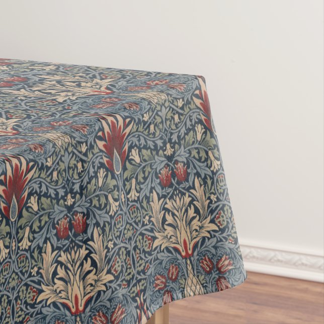 Mantel William Morris: Tablecloth con cabeza de serpiente (In Situ)