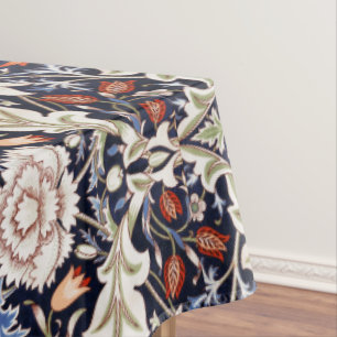 Mantel William Morris Vintage Floral Pattern Flores Blue
