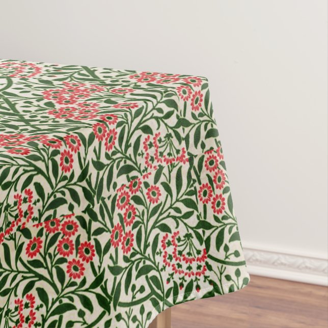 Mantel William Morris Vintage Flowers Pink Green (In Situ)