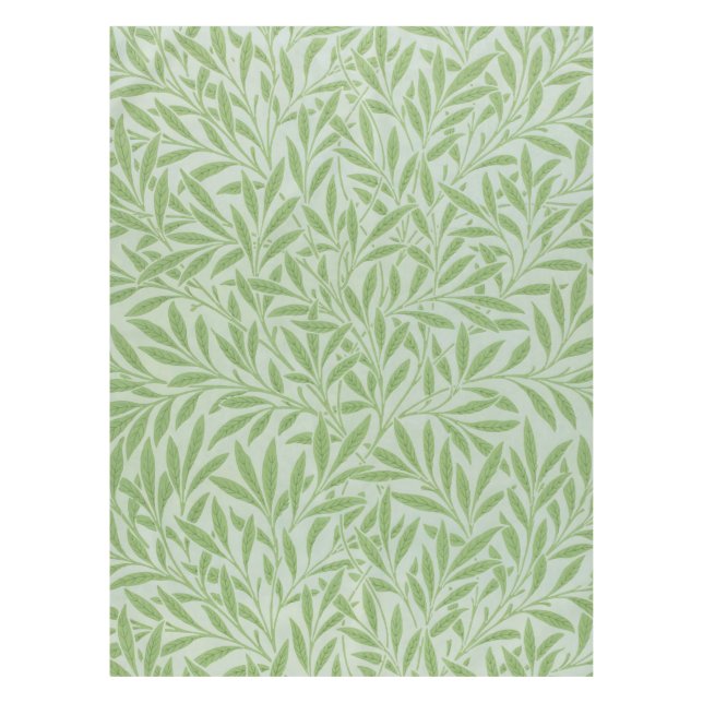 Mantel William Morris Willow Flower Classic Green (Anverso)