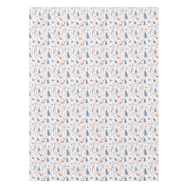 Mantel Winter Forest Deer Woodland (Anverso)