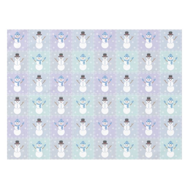 Mantel Winter Quilt Tablecloth (Frente (Horizontal))