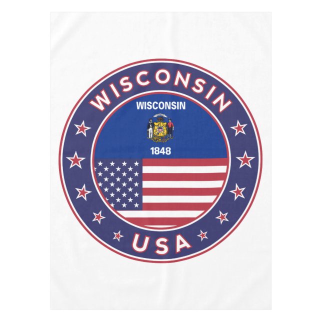 Mantel Wisconsin sticker,phone case, tote bag (Anverso)