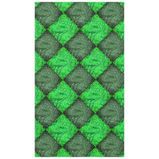 Mantel Xadrez verde Falsa ou folhas de coqueiro. (Anverso)