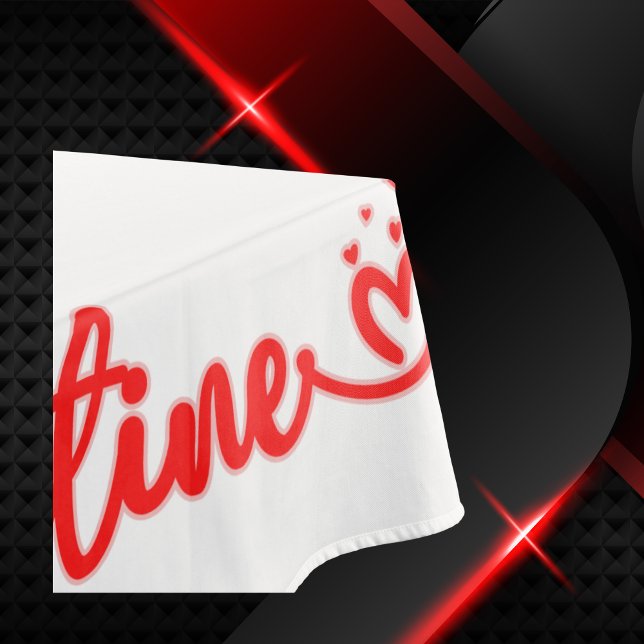 Mantel XOXO de San Valentín con corazones en rojo | (Subido por el creador)