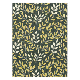 Mantel Yellow and Cream Leafy Branches Pattern 