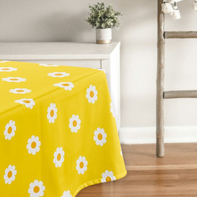 Mantel Yellow tablecloth with daisies  (Subido por el creador)