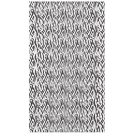 Mantel Zebra Print Black and White Party Tablecloth