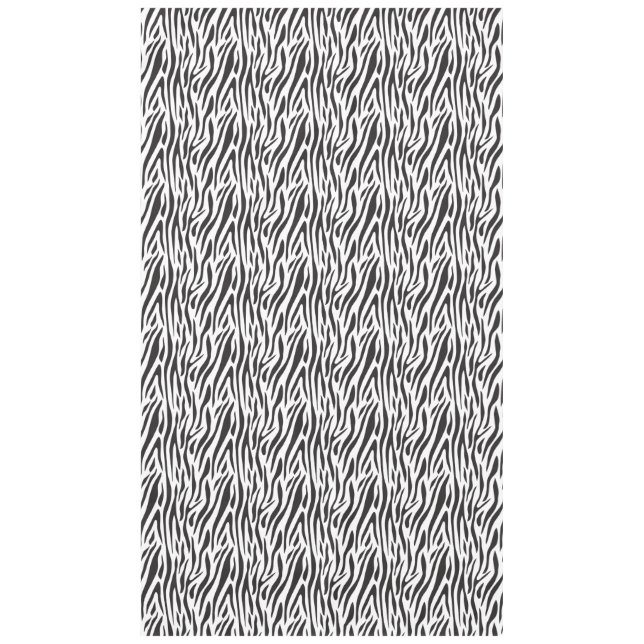 Mantel Zebra Print Black and White Party Tablecloth (Anverso)