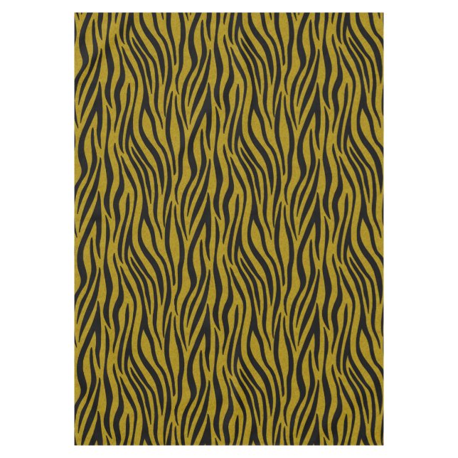 Mantel Zebra Stripes in Safari Black and Brown  (Anverso)
