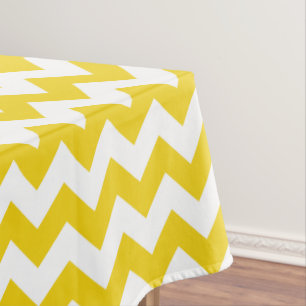 Mantel Zigzag amarillo, chevron amarillo, patrón geométri
