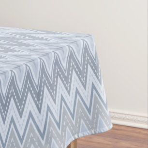 Mantel Zigzag azul claro