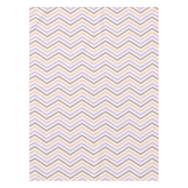 Mantel ZigZag Rubor Rosa Lavanda (Anverso)