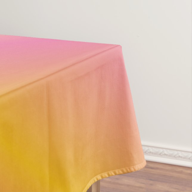 Mantel Zinnia Sunrise Tablecloth (In Situ)