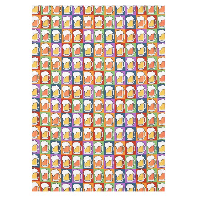 Manteles del arte pop de la CERVEZA (Anverso)
