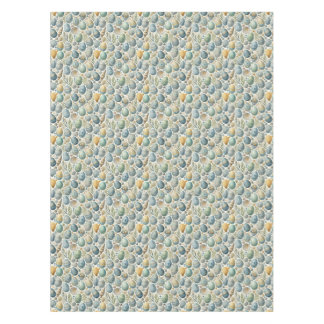 Manteles temáticos de Pascua con huevos y conchas 