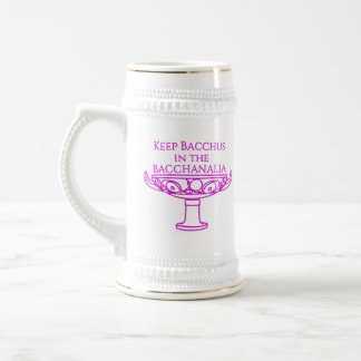 Mantén a Baco en la taza de la Bacanal