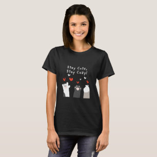 Mantén Dulce Mantén Acogedor Camiseta de Patas de 