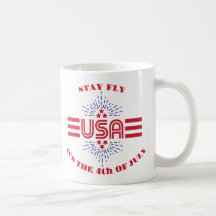 Mantén el estilo, es el 4 de julio taza de café
