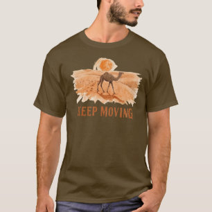 Mantén el Movimiento – Camiseta Vintage Minimalist