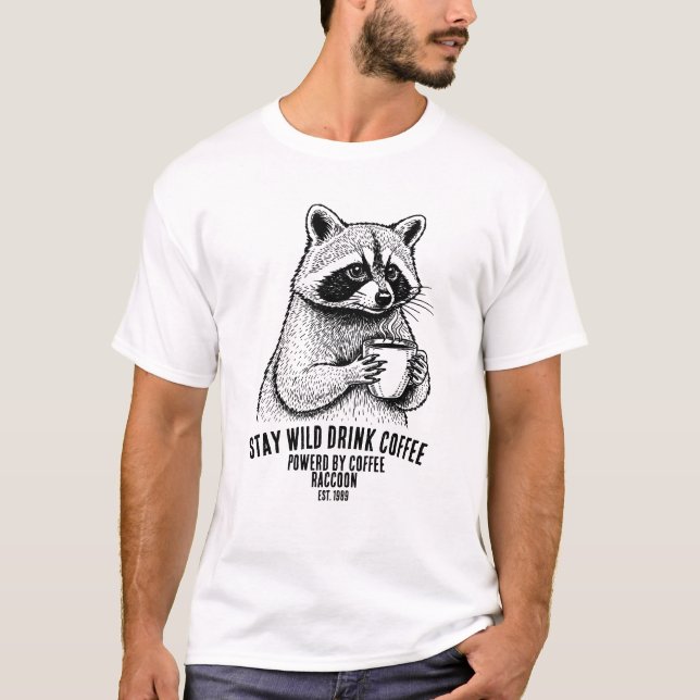 Mantén Fiero Bebe Café - Camiseta Personalizada Di (Anverso)