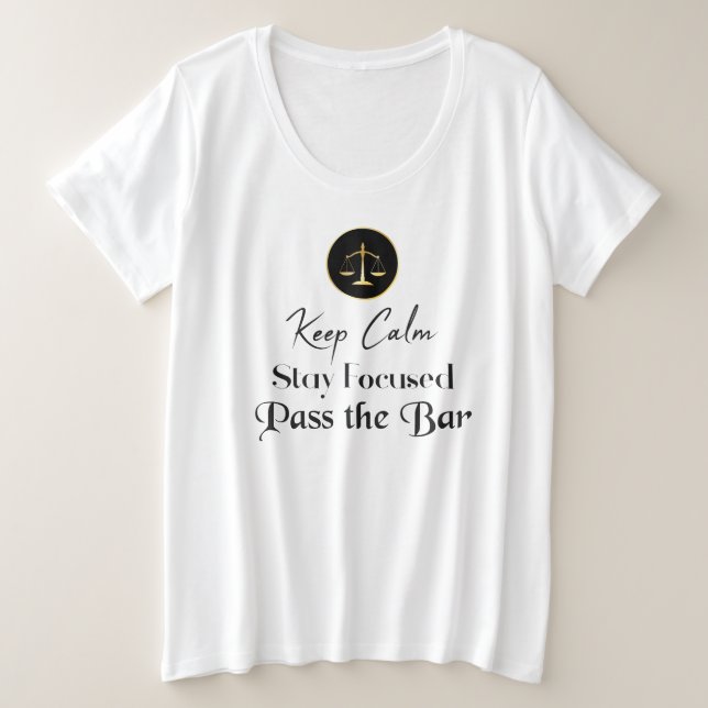 Mantén la calma. Mantente Centrado. Pase el examen (Anverso del diseño)