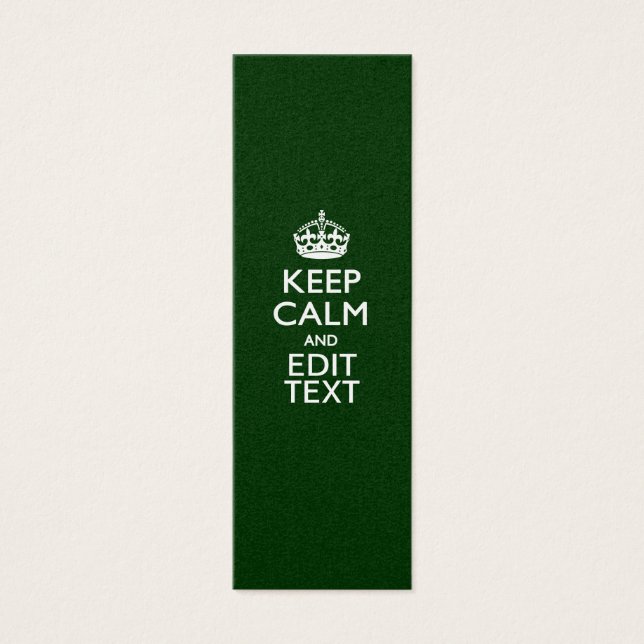 Mantén La Calma Personalizada Y Tu Texto Decoració (Frente)