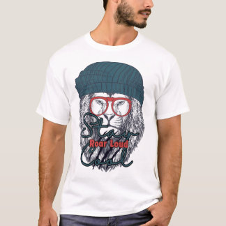 Mantén la Calma, Ruge Fuerte – Camiseta de León Fr