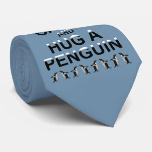 Mantén la calma y abraza a una corbata de pingüino