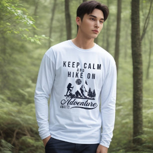 Mantén La Calma Y Alza En La Camiseta