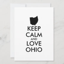 Mantén la calma y ama Ohio personalizable